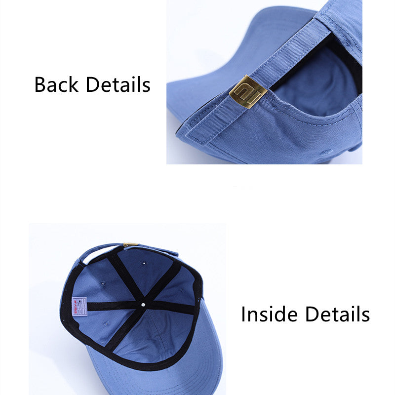 Versatile Casual Embroidered Reverse Lettering Baseball Cap