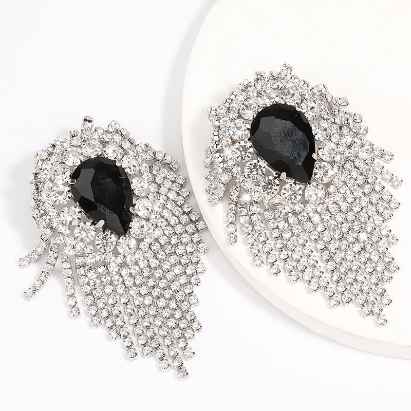 Alloy Drop Fringe Earrings