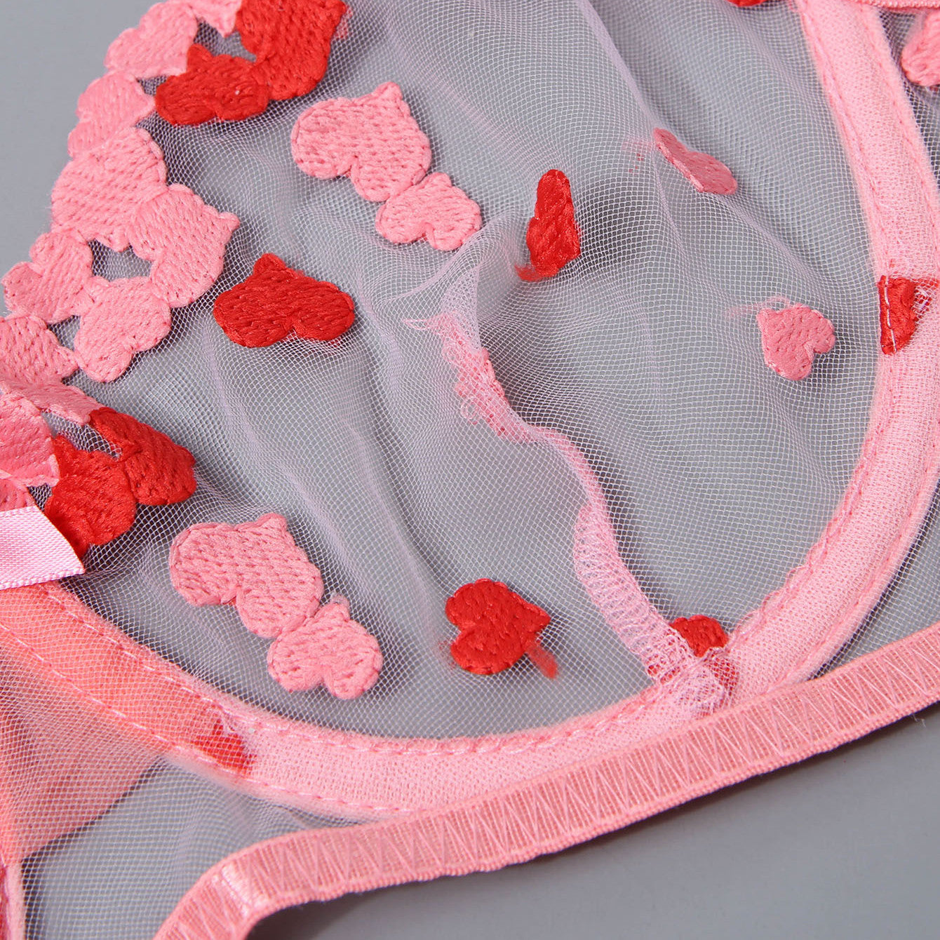 Heart Lace Lingerie Set