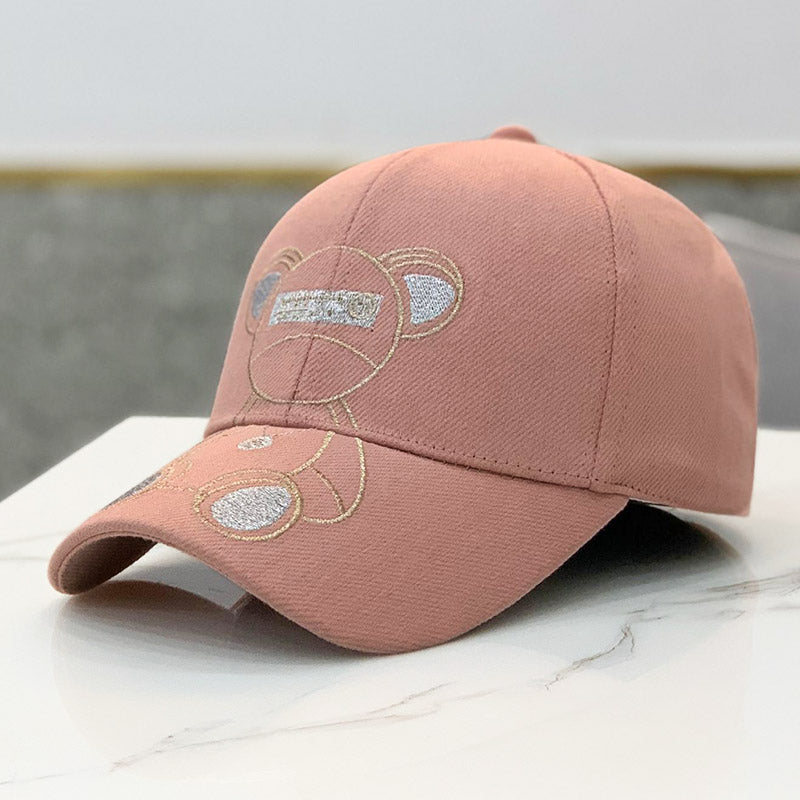 Cute Teddy Bear Embroidery Baseball Cap