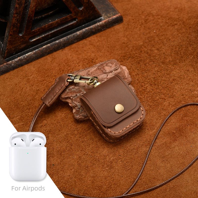 Genuine Leather Bluetooth Headset Case for Airpods Pro