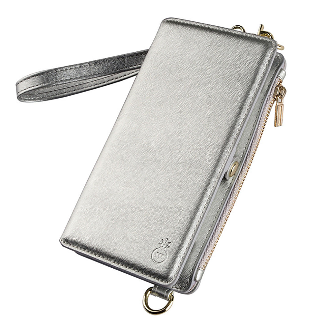 Multicunctional Solid Color Backpack & Wallet for iPhone 13 &12