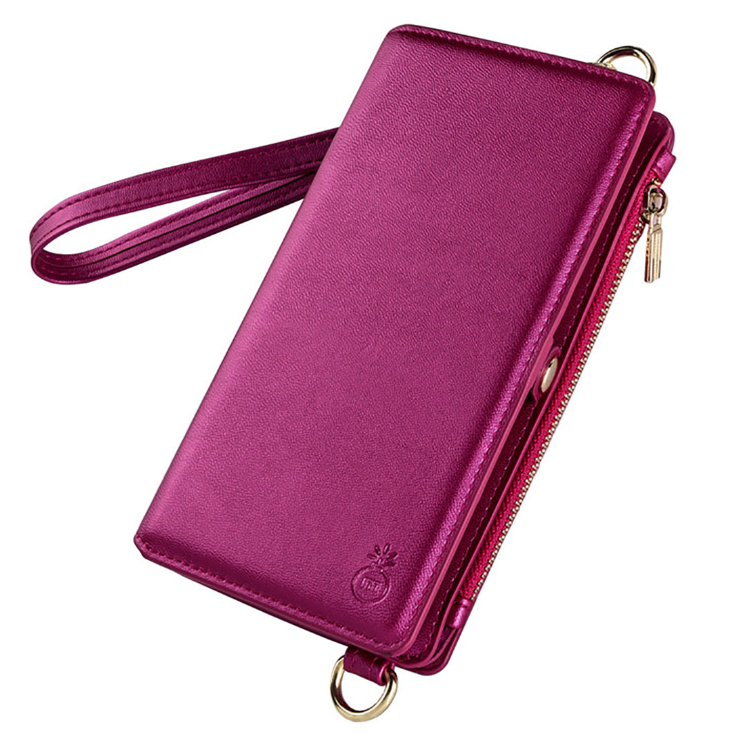 Multicunctional Solid Color Backpack & Wallet for iPhone 13 &12