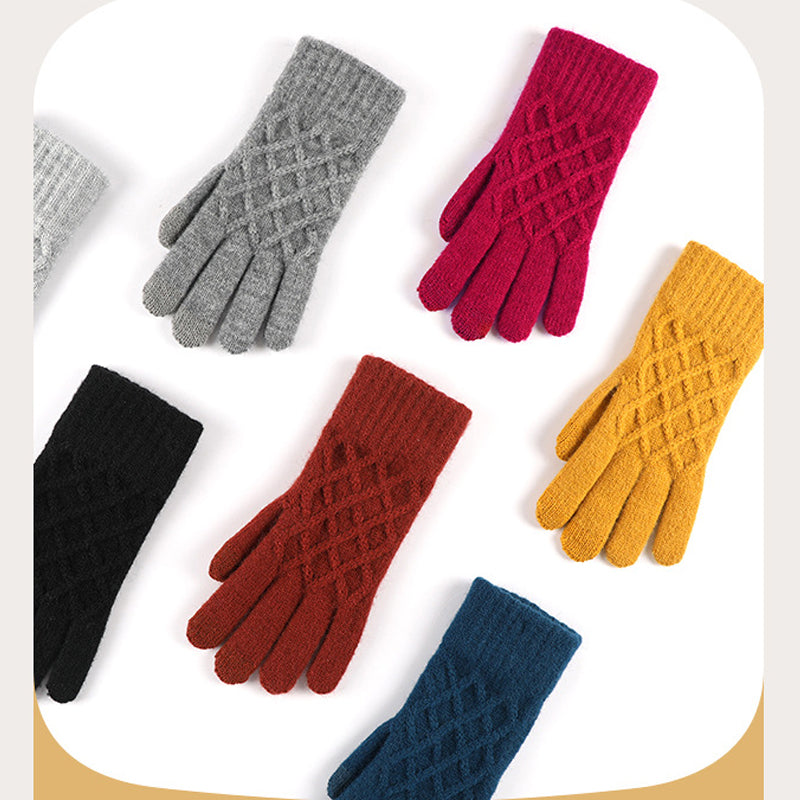 Windproof Knitted Touchscreen Warm Gloves