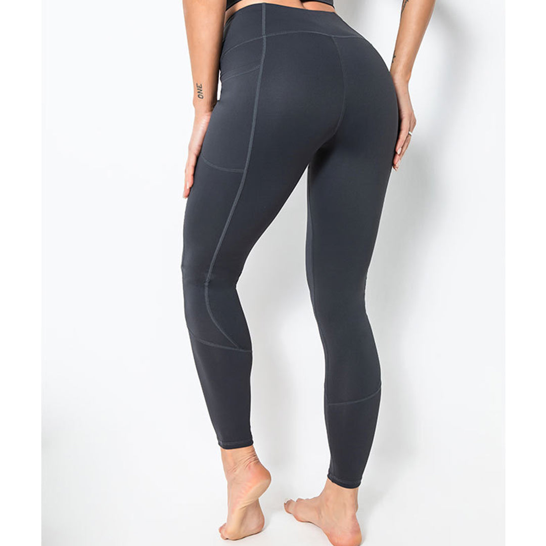 Stitched Side Pockets High Waist Yoga Pant For Fitness (S-2XL)