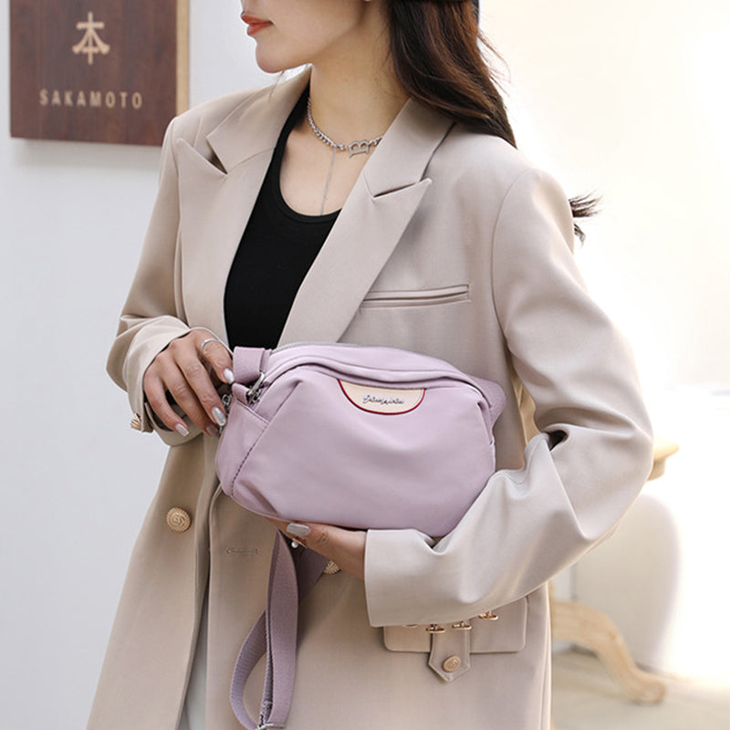 Oxford Waterproof Nylon Crossbody Shell Bag For Work and Daily