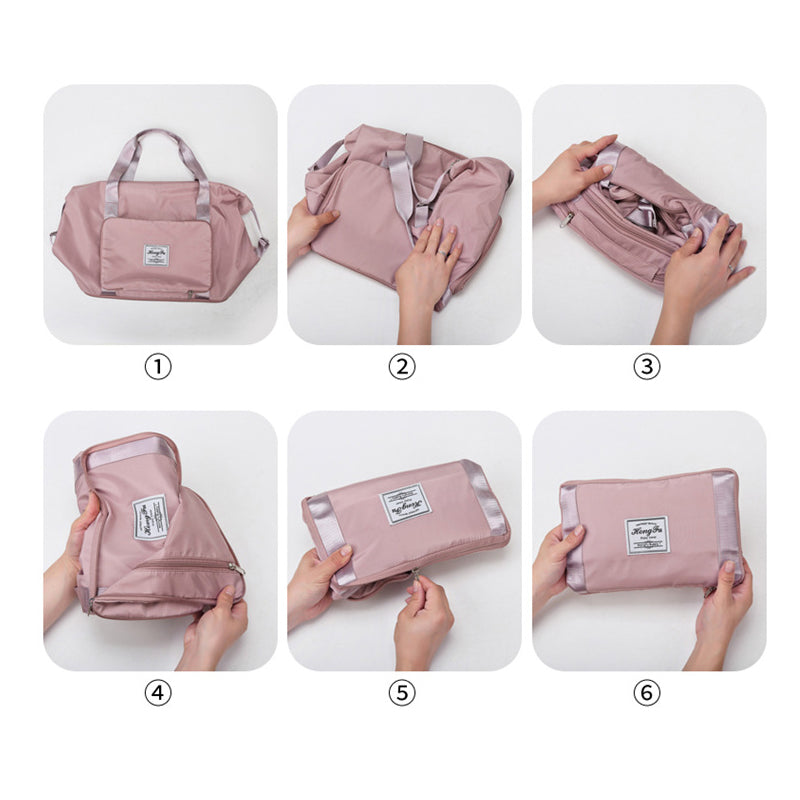 Foldable Wet and Dry Separation Shoulder Bag Handbag For Travel Yoga and Fitness