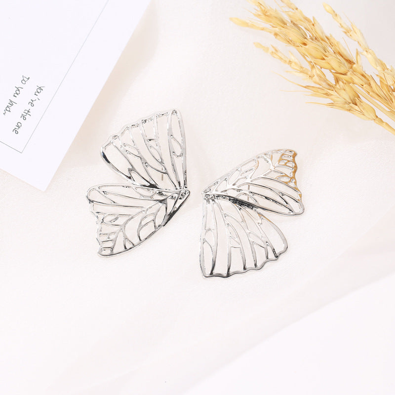 Hollow Butterfly Alloy Earrings
