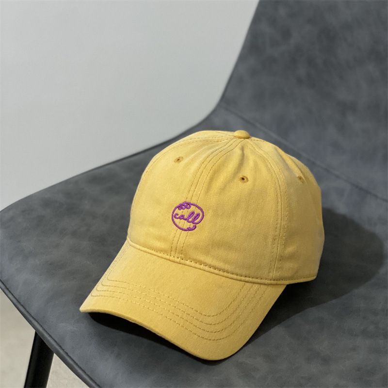 Small Letter Embroidered Softtop Baseball Cap