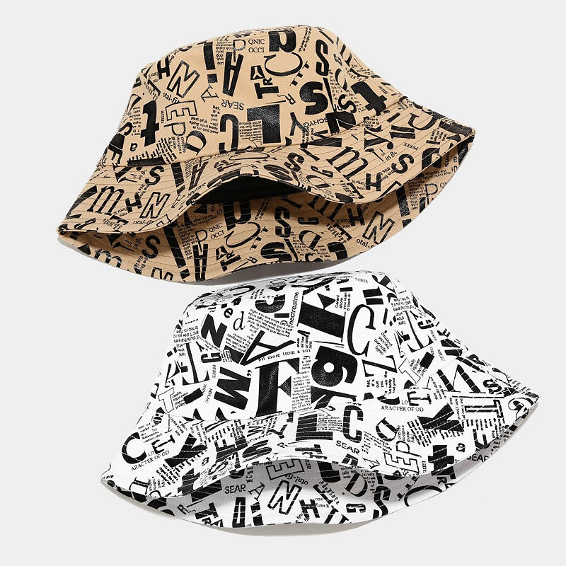 Personalized Trend Graffiti Letter Bucket Hat