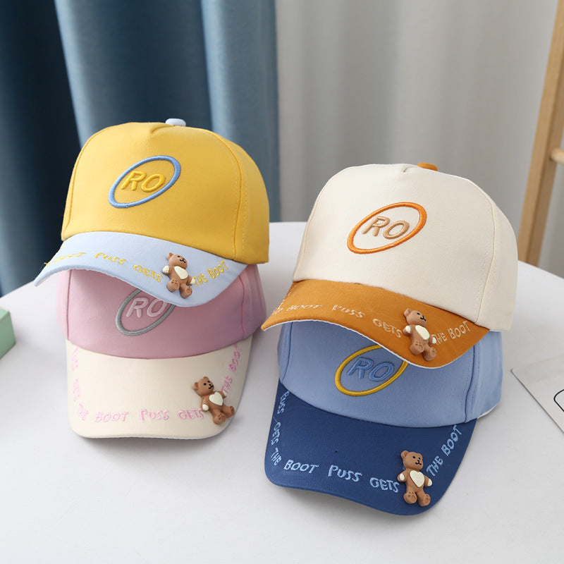 Bear Colorblock Children's Baseball Cap
