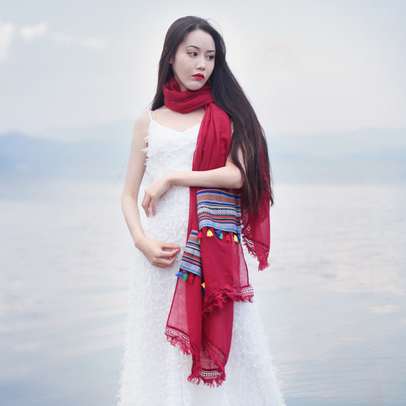 Desert Vacation Sunscreen Shawl Ethnic Style