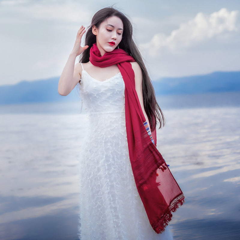 Desert Vacation Sunscreen Shawl Ethnic Style