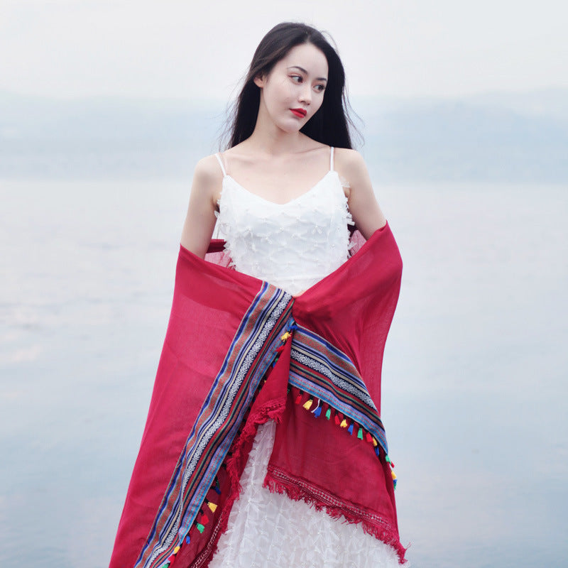 Desert Vacation Sunscreen Shawl Ethnic Style