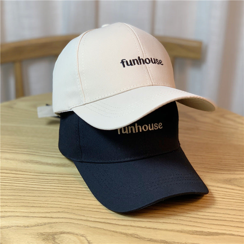 Funhouse Embroidered Couples Fashion Versatile Baseball Cap