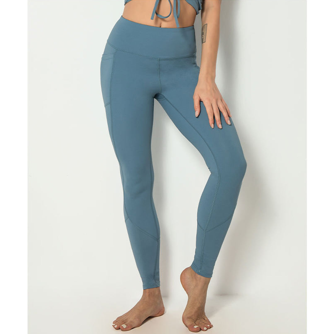 Stitched Side Pockets High Waist Yoga Pant For Fitness (S-2XL)