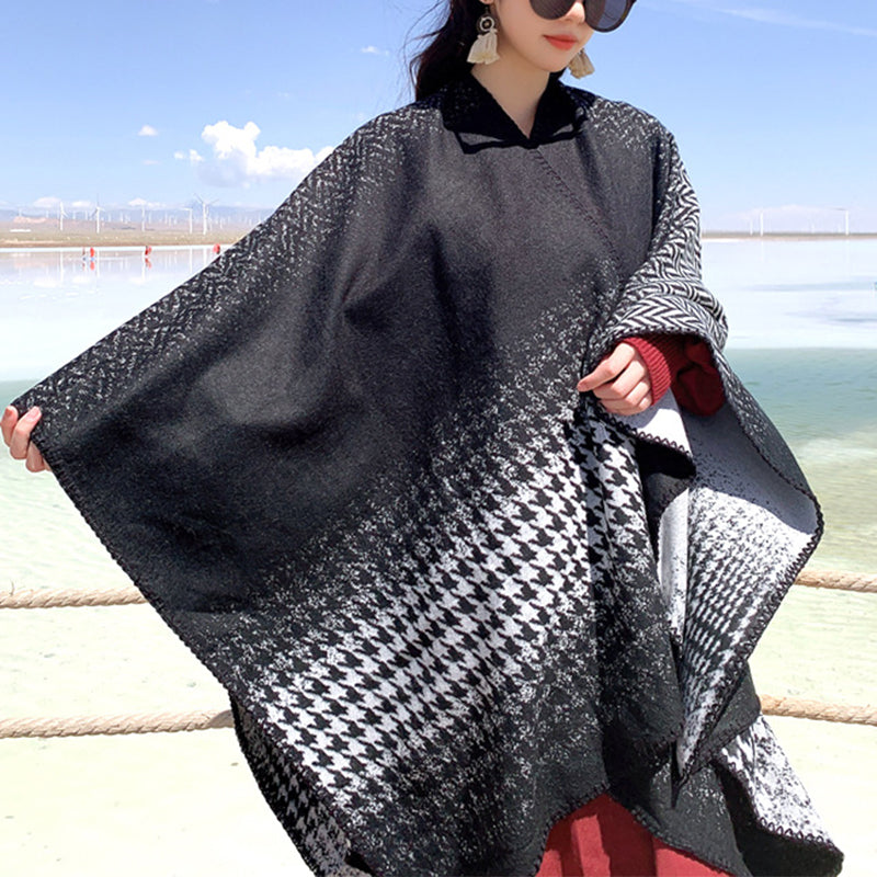 Women Warm Bohemian Scarf Cardigan Shawl For Travel and Office