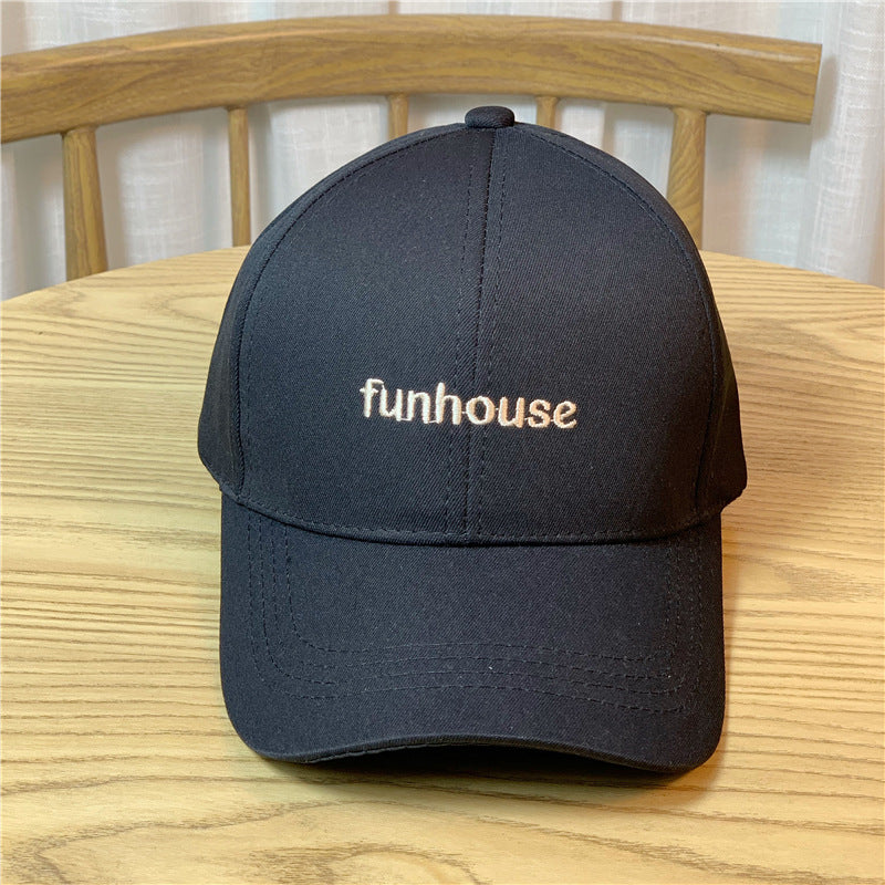 Funhouse Embroidered Couples Fashion Versatile Baseball Cap