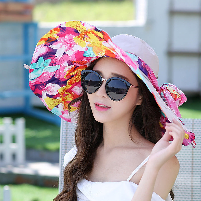 Uv protection sun hat for seaside vacation