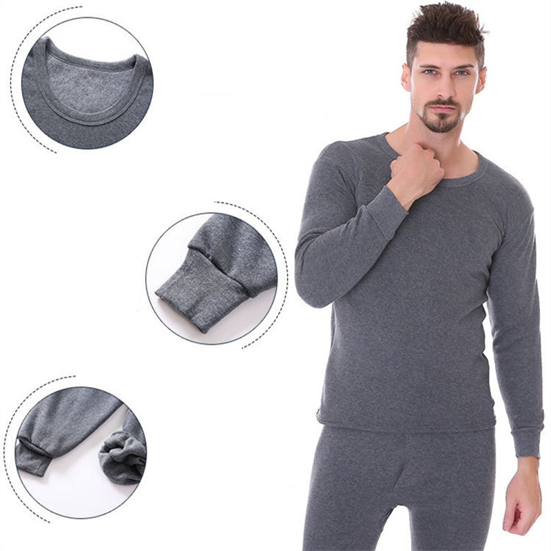 Plus Fleece Thicken Men Thermal Underwear Suit
