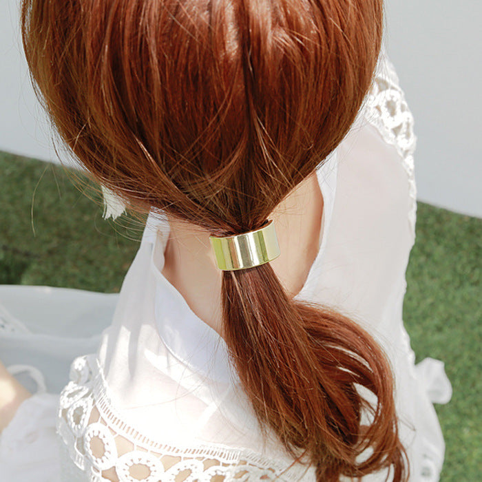 Tie Hair Rubber Band Metal Hair Band