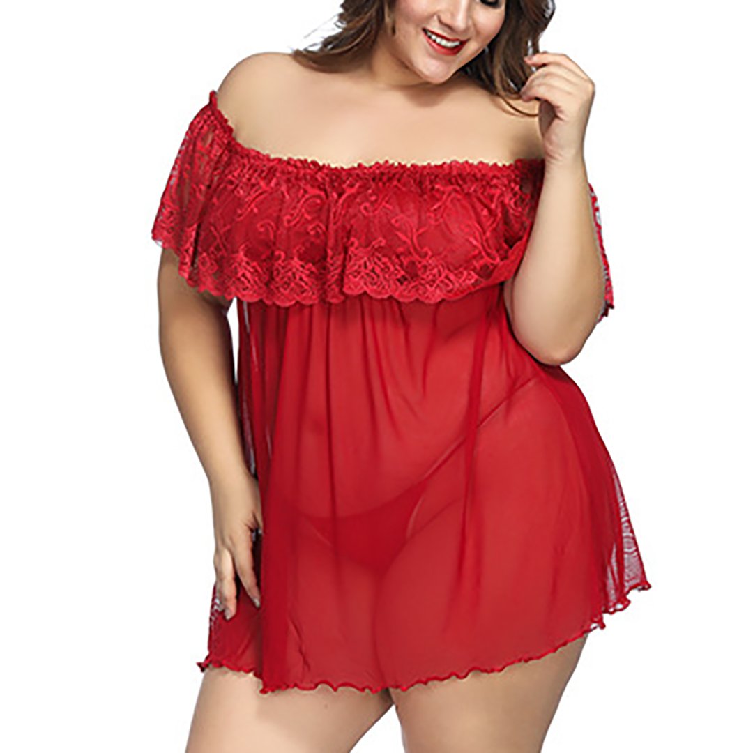 Sexy Lace Off-the -shoulder Lingerie