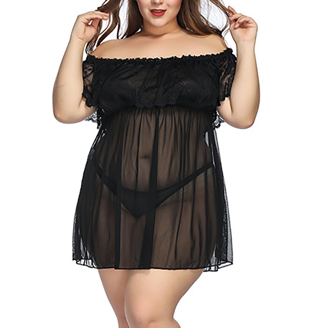 Sexy Lace Off-the -shoulder Lingerie