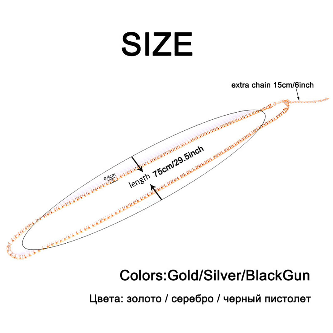 Ziibras™ Sexy Rhinestone Decoration Women Body Chain