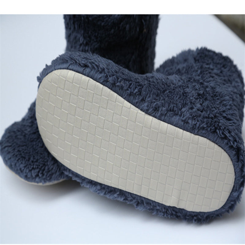 High boots with coral velvets for warmth