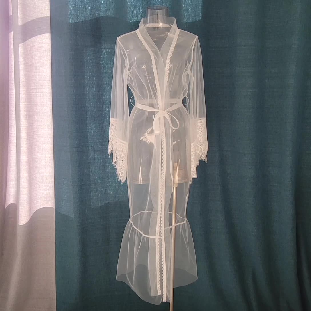 Deep V Lace Perspective Temptation Robe