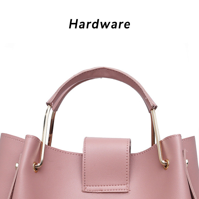 Fashion Tassel Three-piece Bucket Bag For Travel