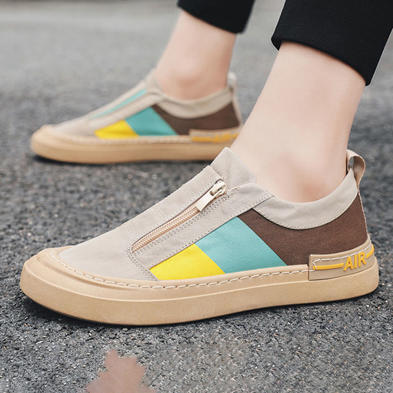 Men Casual Breathable Canvas Shoes For Sports