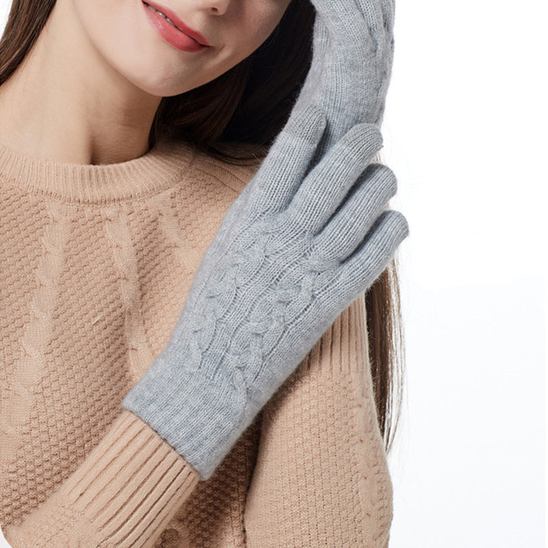 Fleece Touchscreen Outdoor Anti-slip Warm Gloves