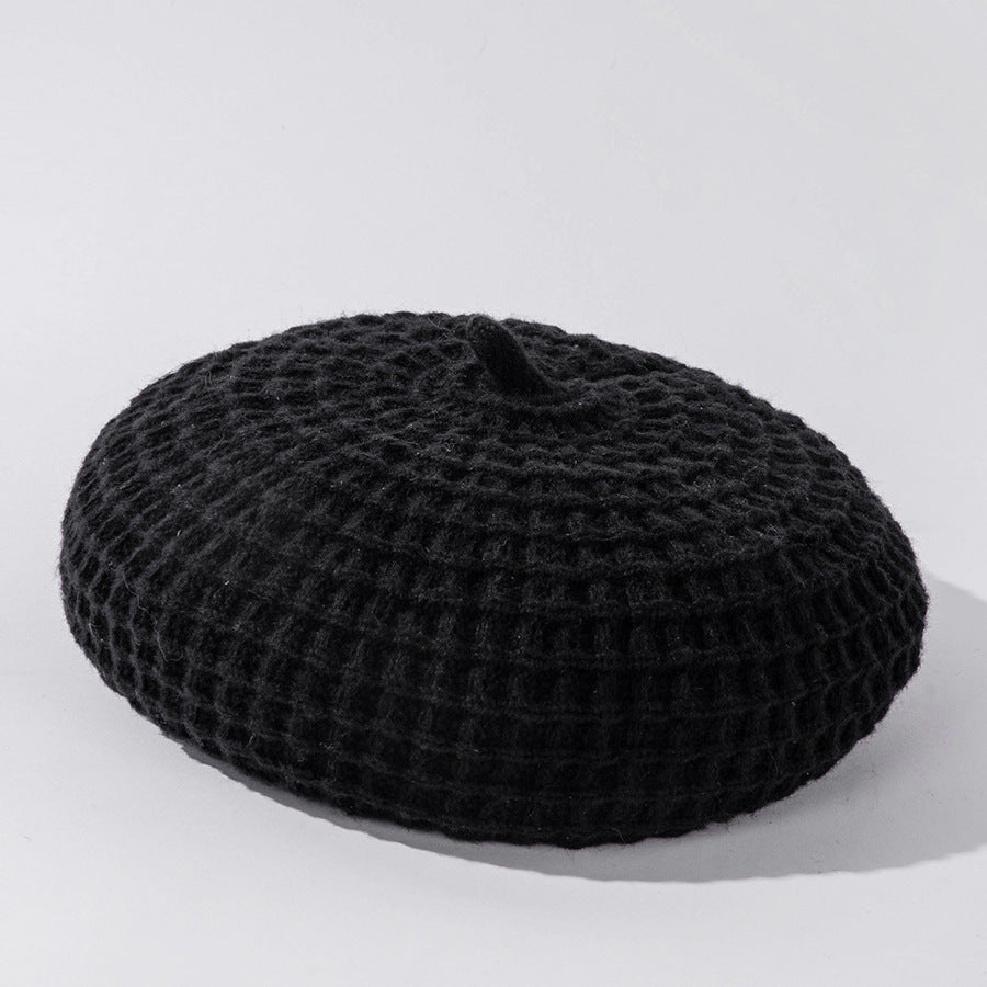 Solid Color Knitted Beret