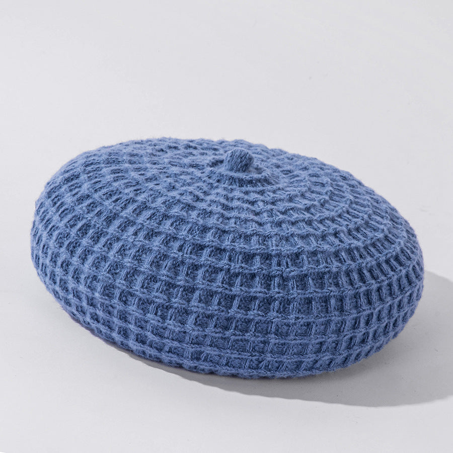 Solid Color Knitted Beret