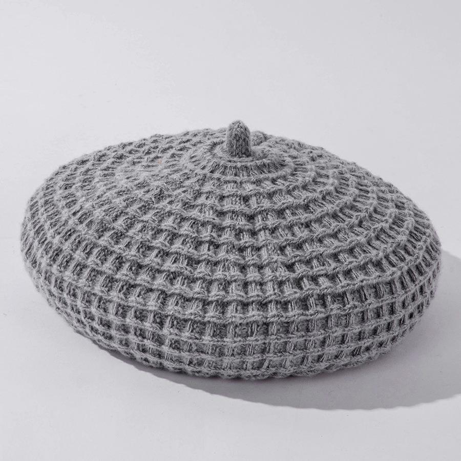 Solid Color Knitted Beret