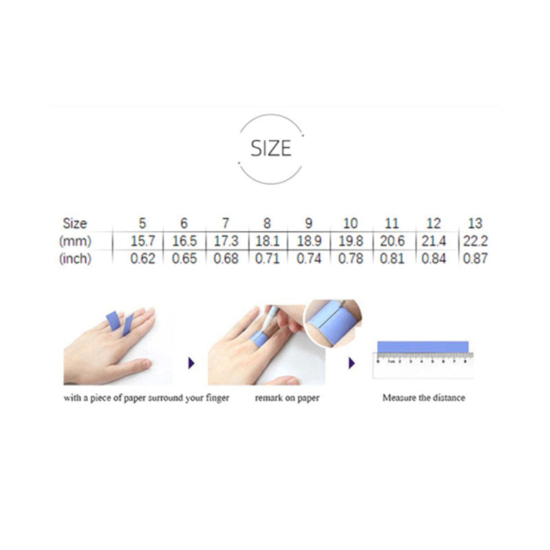 Creative Silver Color Palm Love Ring