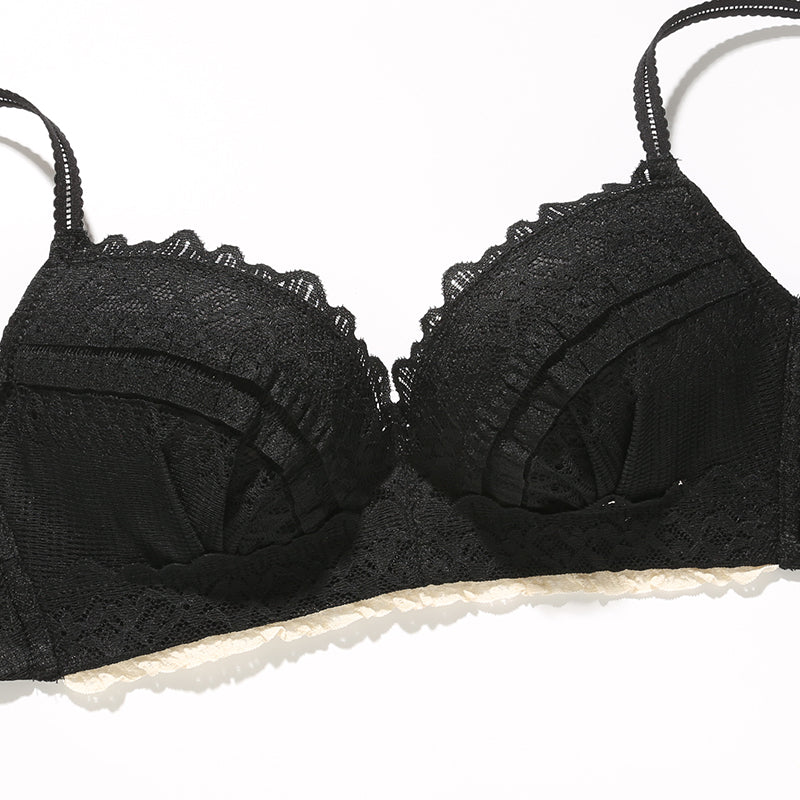 Lace Push-Up Wide Wing Bra
