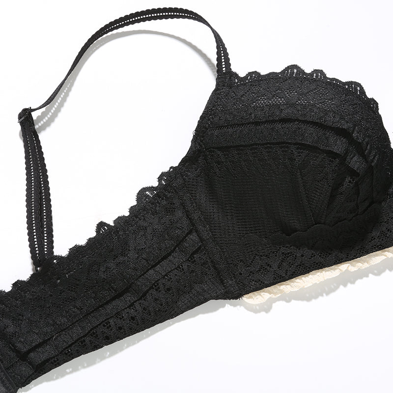 Lace Push-Up Wide Wing Bra