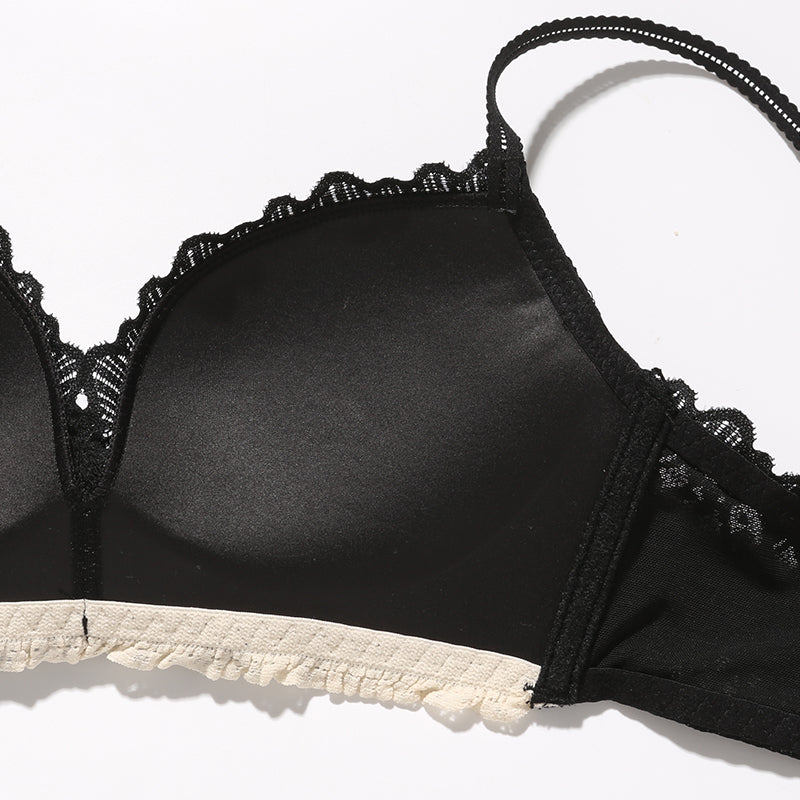 Lace Push-Up Wide Wing Bra
