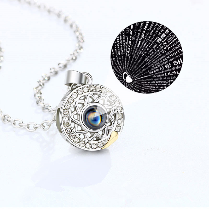 2 PCS / Set Sun Moon Necklaces for Lovers