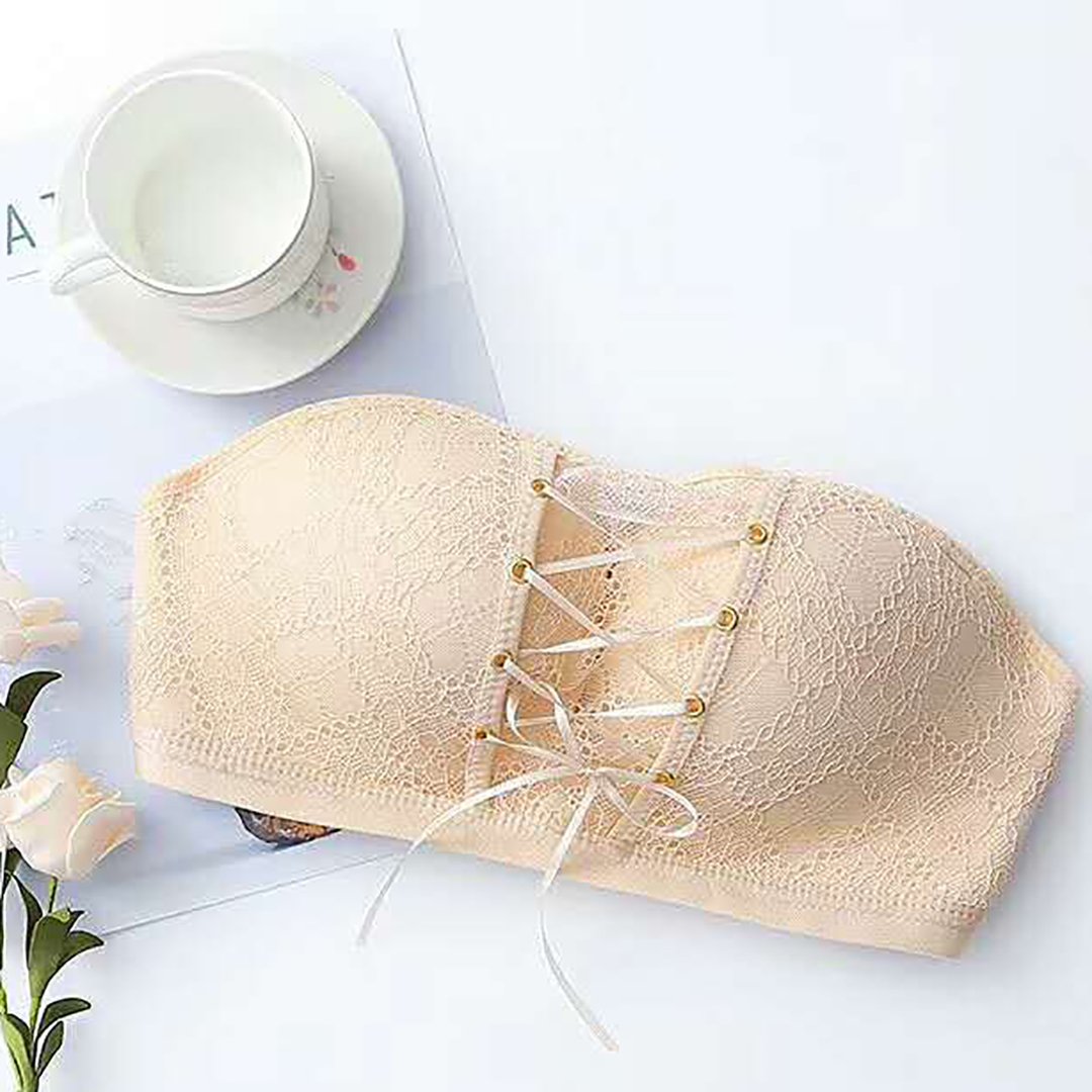 Lace Strapless Wire Free Bra 32A to 38B