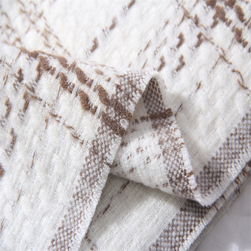 Plaid extended warm scarf imitated cashmere shawl