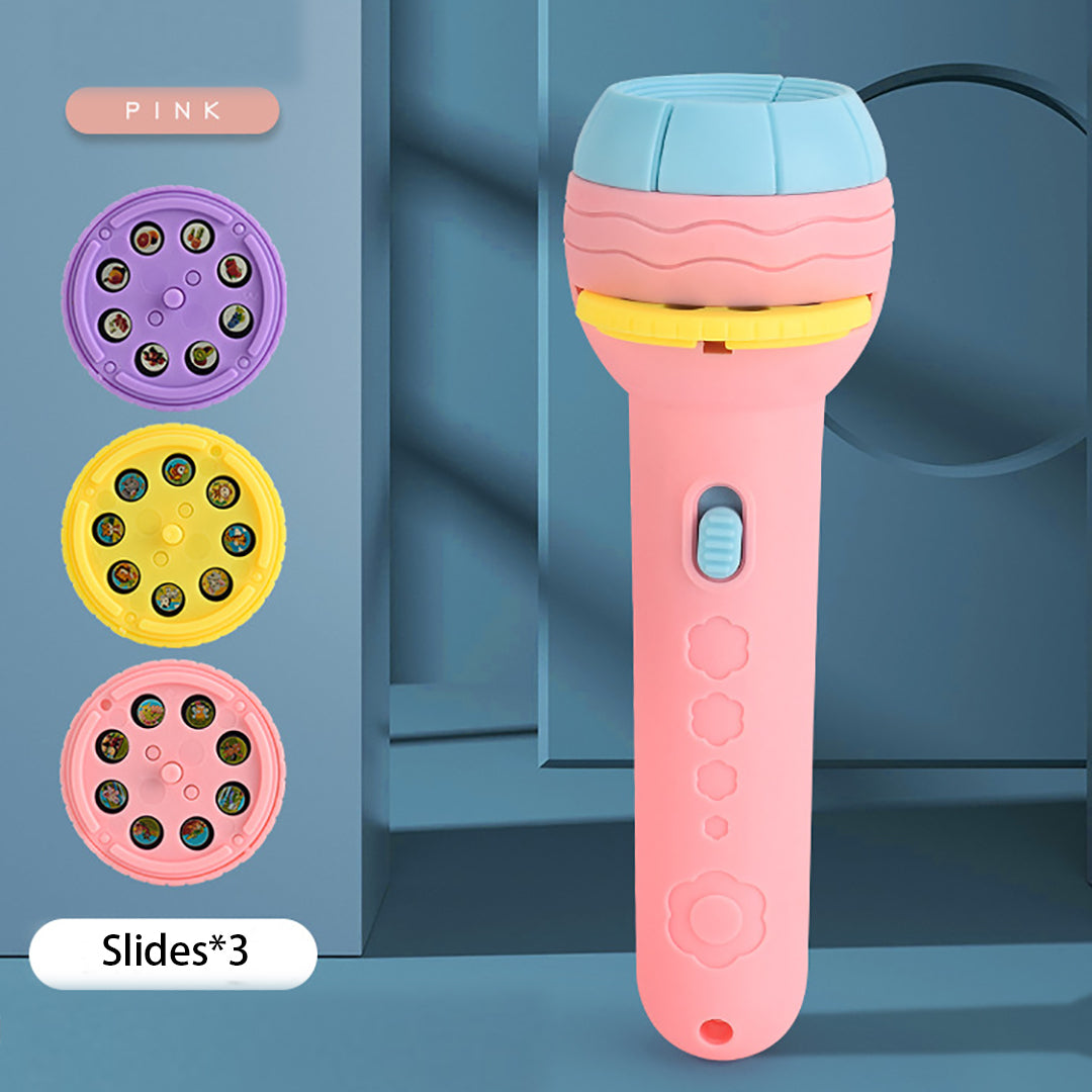 Children Early Education Flashlight Various Cartoon Patterns Projector