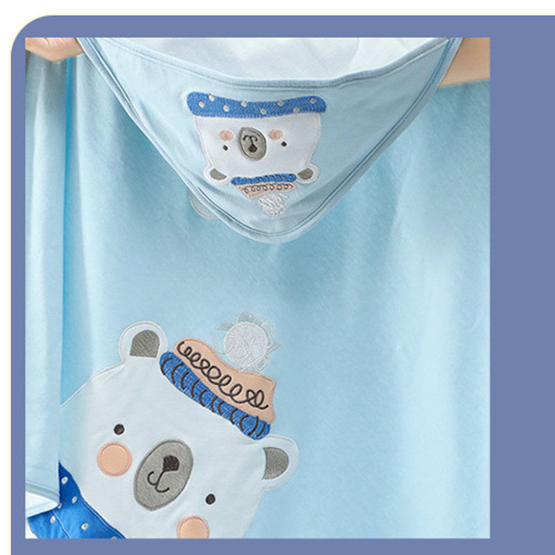 Autumn And Winter Sleeping Bag Baby Kick - Proof Cotton Clip