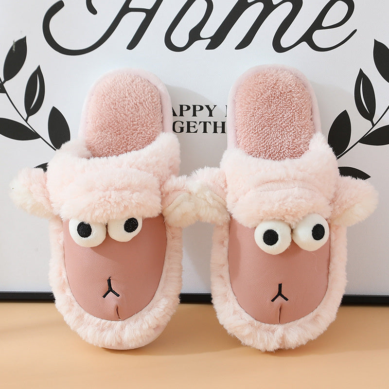 Cotton slippers at home warm anti - slip