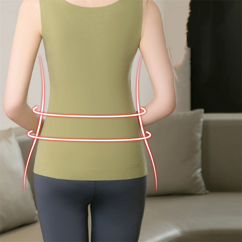 Thermal Shirt Women Sleeveless Elastic Vest Thermal Tank Top Warm Underwear