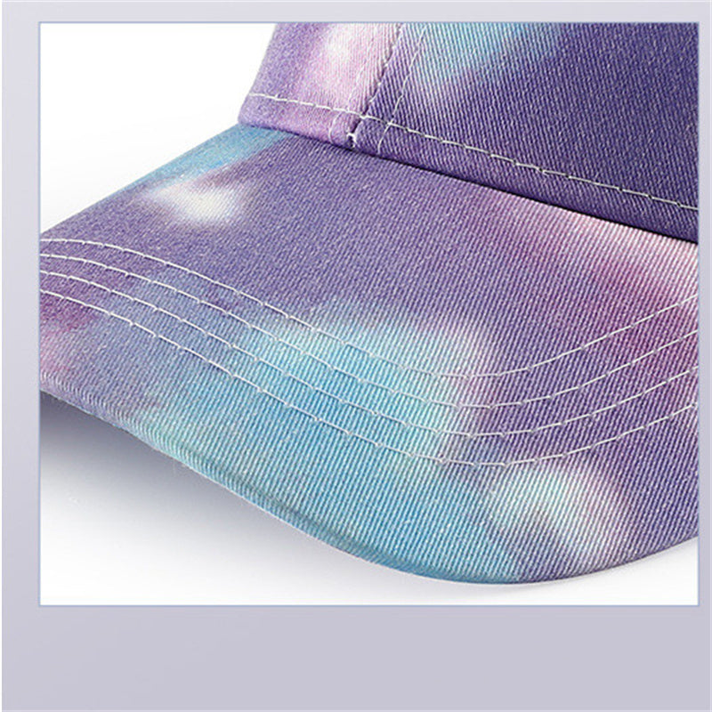 Tie-dyed street-coloured shade hats