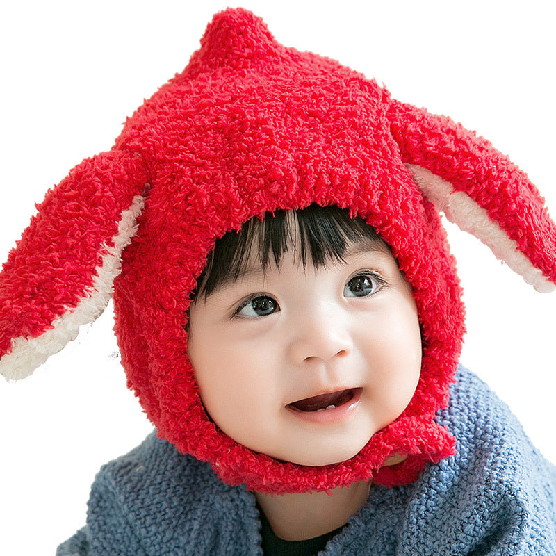 Long-eared Rabbit Plush Ear Protection Hat
