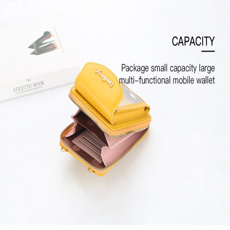 Mini Lady Transparent Touch Screen Mobile Bag